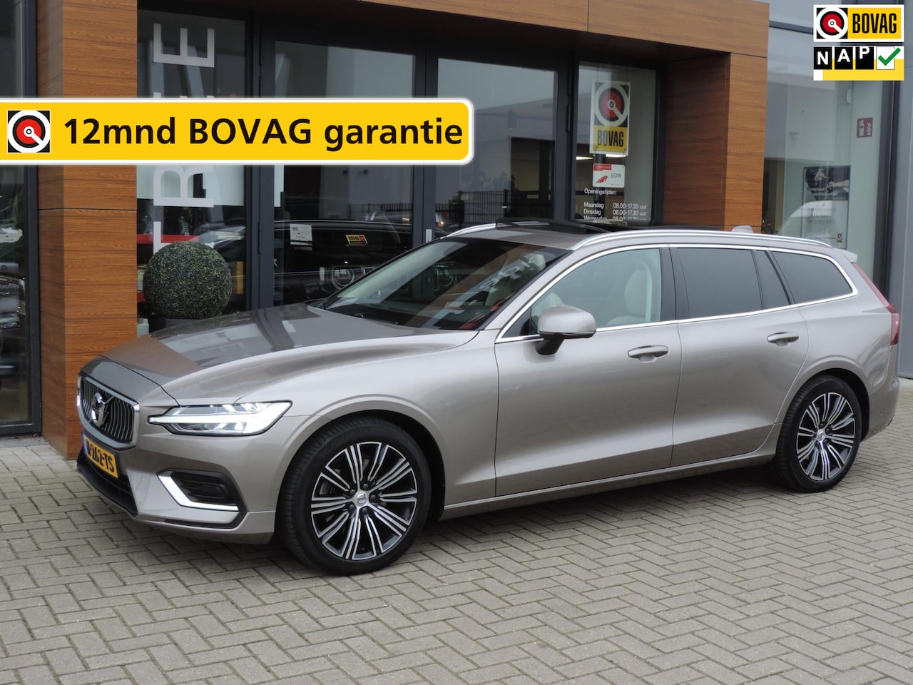 Volvo V60 - 2.0 B4 Inscription | Panodak | Wegkl.Th | Harman Kardon | CarPlay | LED kopl | Leer+stoelv - AutoWereld.nl