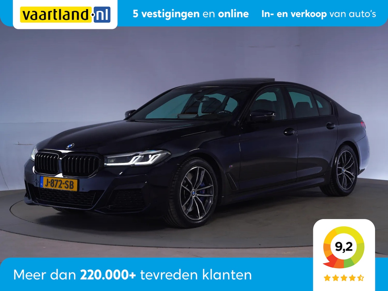 BMW 5-serie - 540i M Sport High Executive Aut. [ Schuifdak Harman/Kardon HUD Surroundview ] - AutoWereld.nl