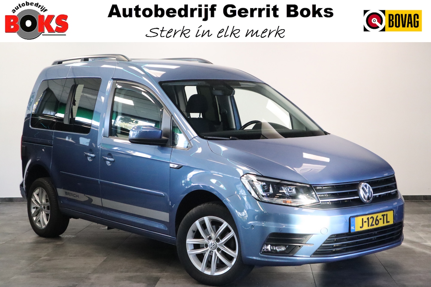 Volkswagen Caddy Maxi - 2.0 TDI Trendline 5p Beach Mini Camper Uitvoering 2x Schuifdeuren Navigatie Cruise control - AutoWereld.nl