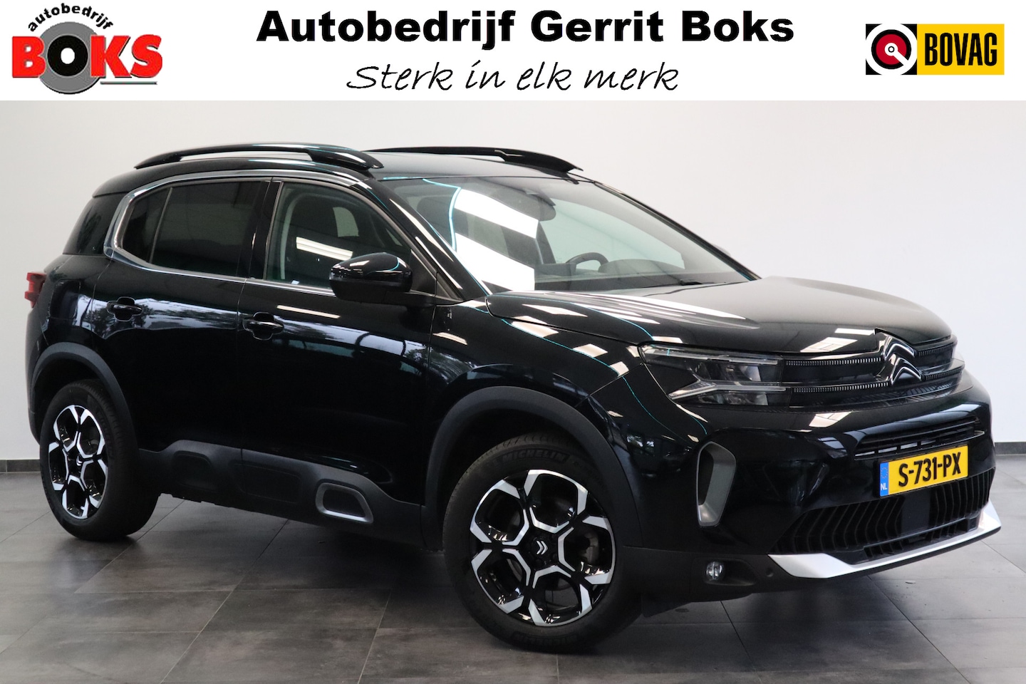 Citroën C5 Aircross - 8traps Automaat 1.2 PureTech Business Plus Navigatie Cruise Control Half leder interieur V - AutoWereld.nl