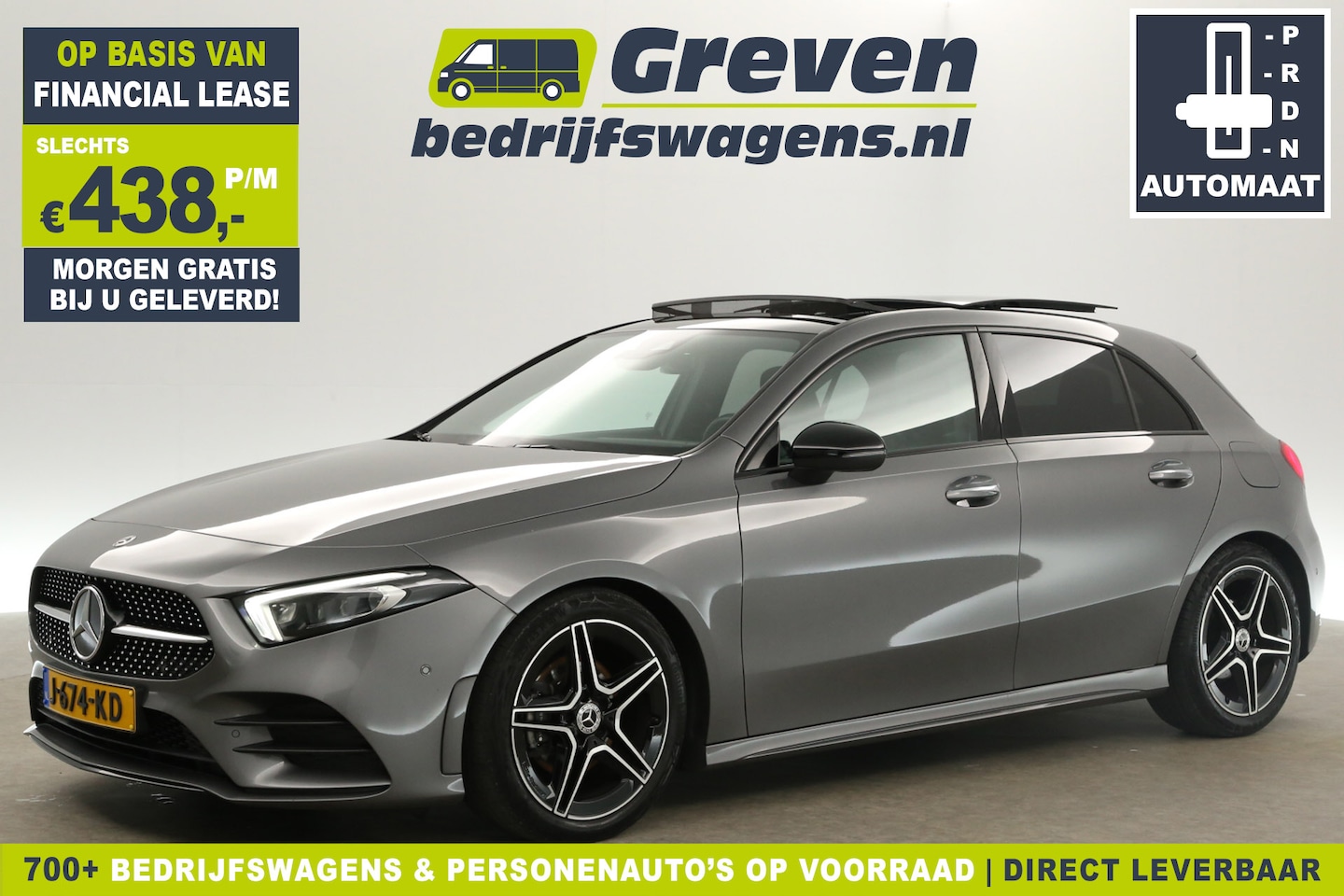 Mercedes-Benz A-klasse - 180 AMG Automaat Pano Sfeerverl. Camera Clima Cruise LED Navi PDC Memory-Seat 18"LMV - AutoWereld.nl