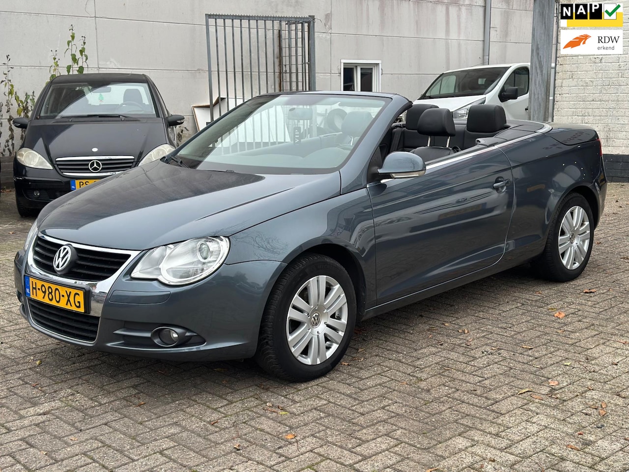 Volkswagen Eos - 1.6-16v FSI BJ: 2007 leder|ECC|Cruise Control| Stoelverwarming| - AutoWereld.nl