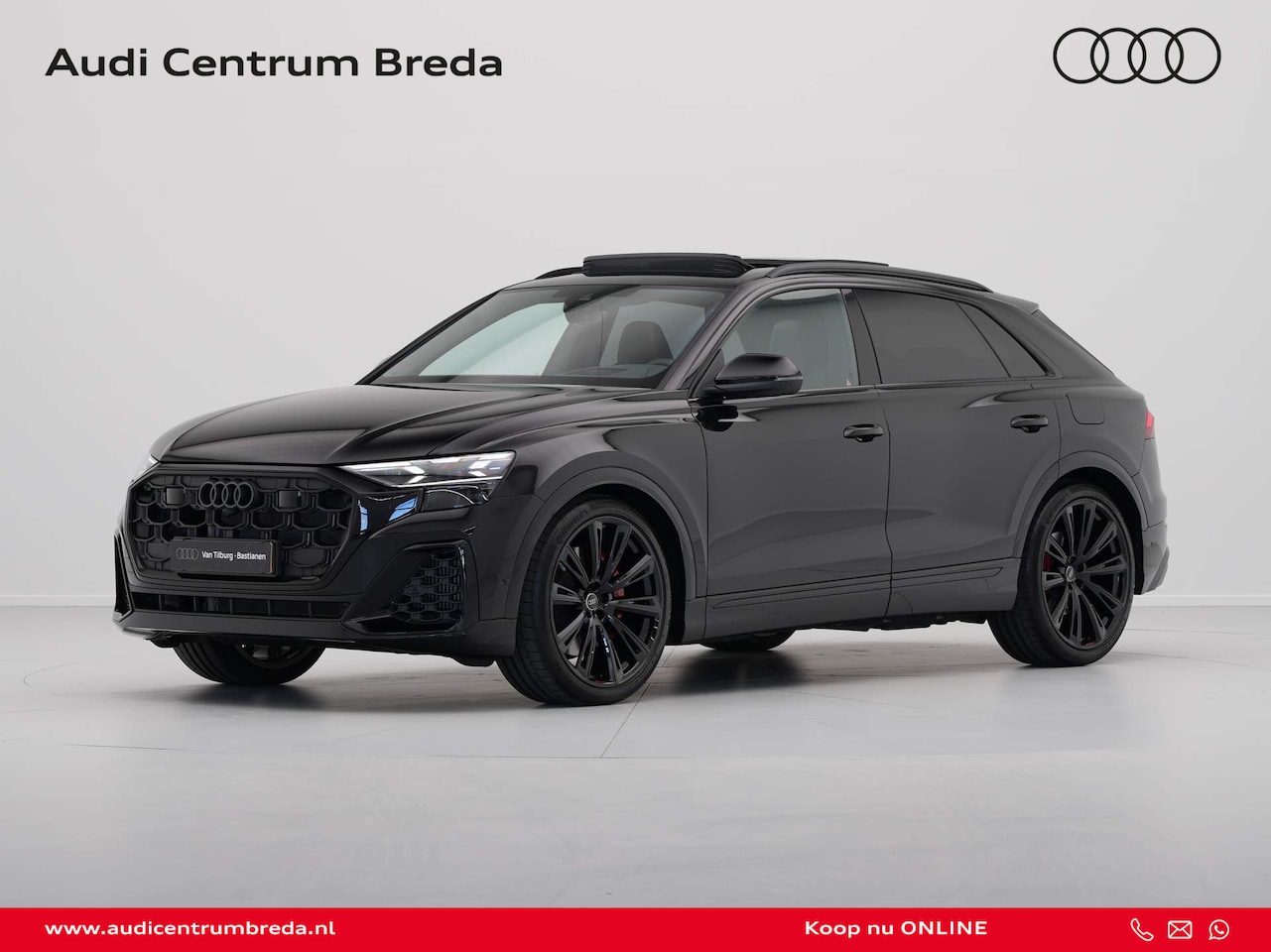 Audi Q8 - 60 TFSI e quattro Pro Line S Competition Vierwielbesturing RS-stoelen stoelverkoeling HUD - AutoWereld.nl