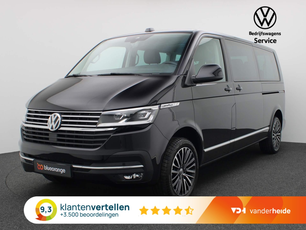 Volkswagen Transporter Caravelle - 2.0 TDI L2H1 204PK DSG (grijs kenteken) Achteruitrijcamera, 2x elek. schuifdeur, leder, wi - AutoWereld.nl