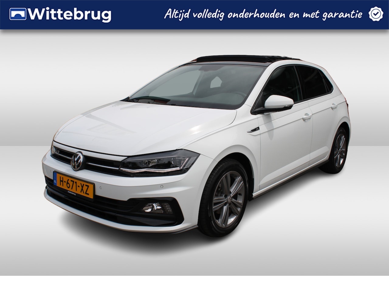 Volkswagen Polo - 1.0 TSI 95pk Highline / Panoramdak / R-Line Interieur & Exterieur / LED / Navigatie / 16" - AutoWereld.nl