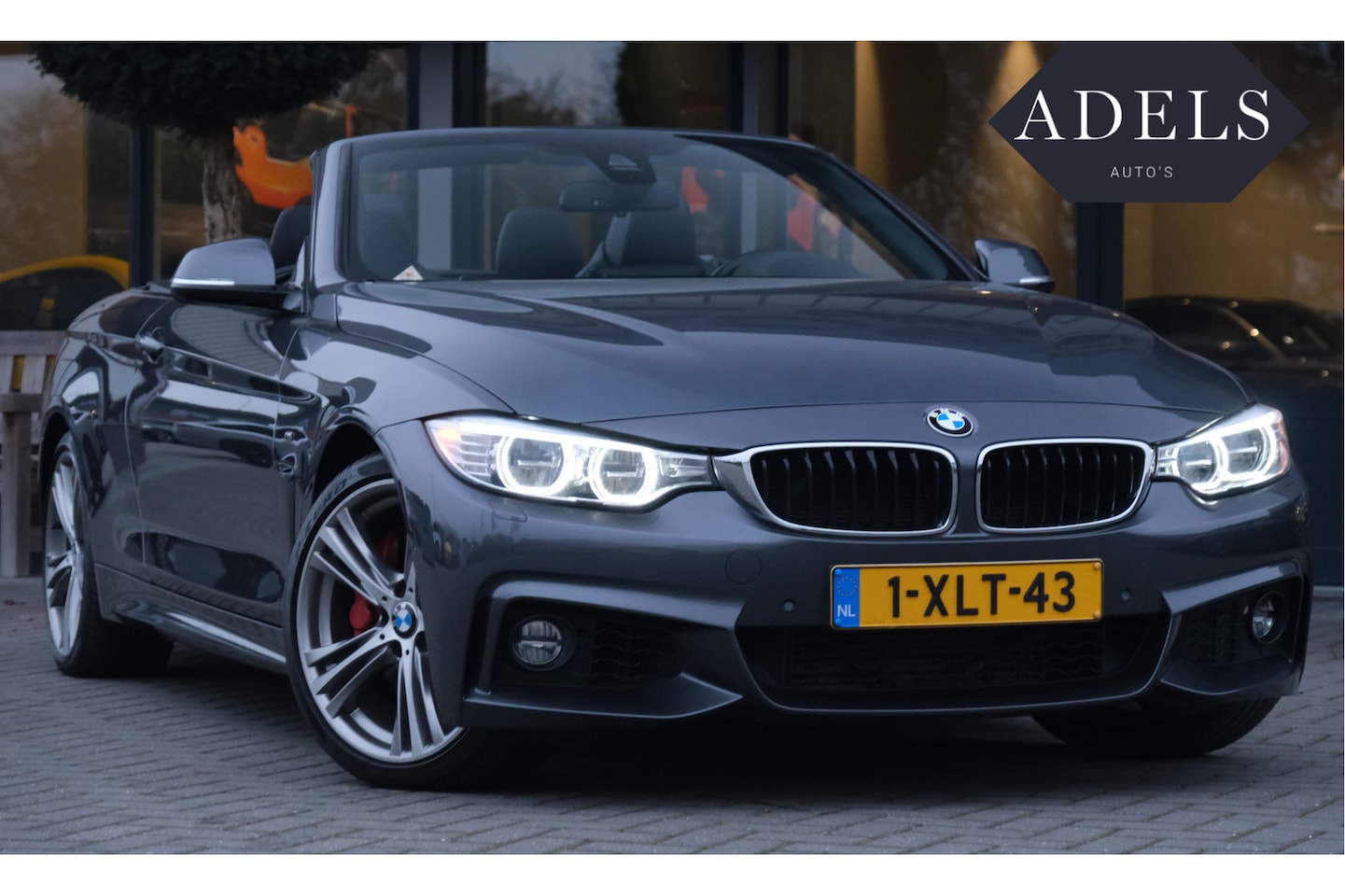 BMW 4-serie Cabrio - 435i High Executive M Sport Harman Kardon HUD Leder Nekverwarming Stuurverwarming Led Topv - AutoWereld.nl