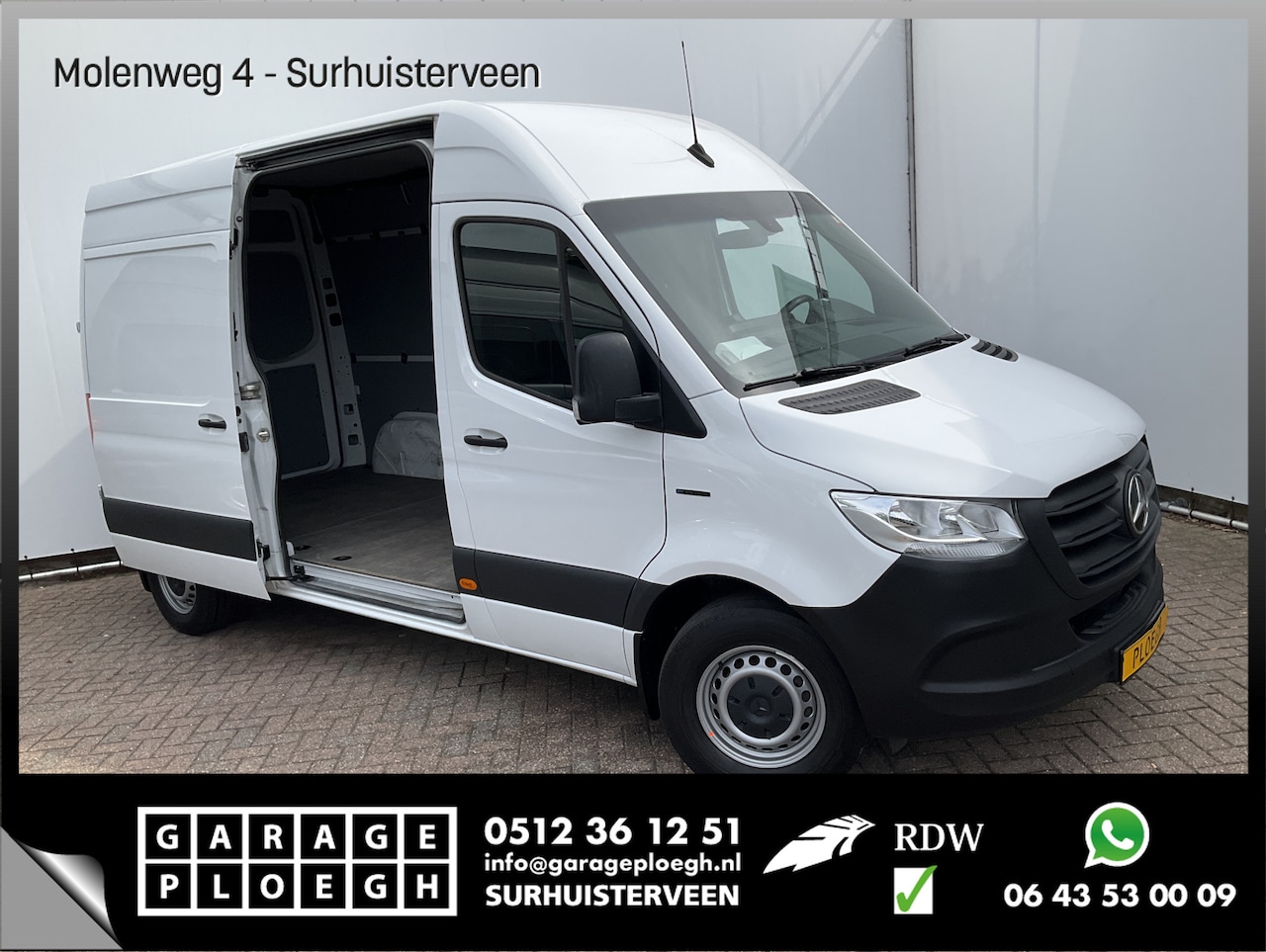 Mercedes-Benz eSprinter - 55kWh 3-Pers L2H2 Snellader Camera Hoog Lang Stoelverwarming 3 zits - AutoWereld.nl