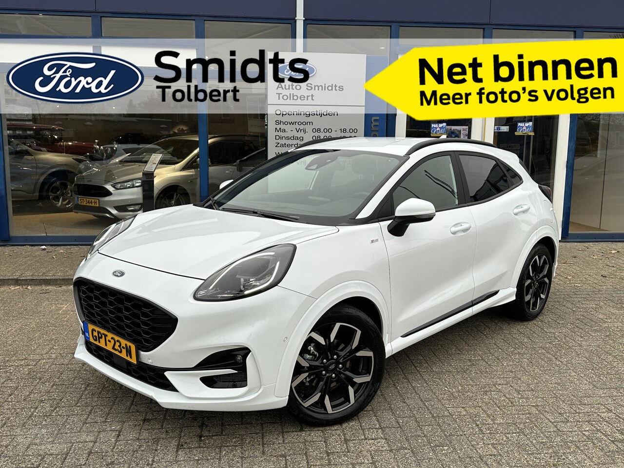 Ford Puma - EcoBoost Hybrid 125 pk ST-Line X | Camera | LED | B&O | Half leer | 18" | Apple Carplay | - AutoWereld.nl