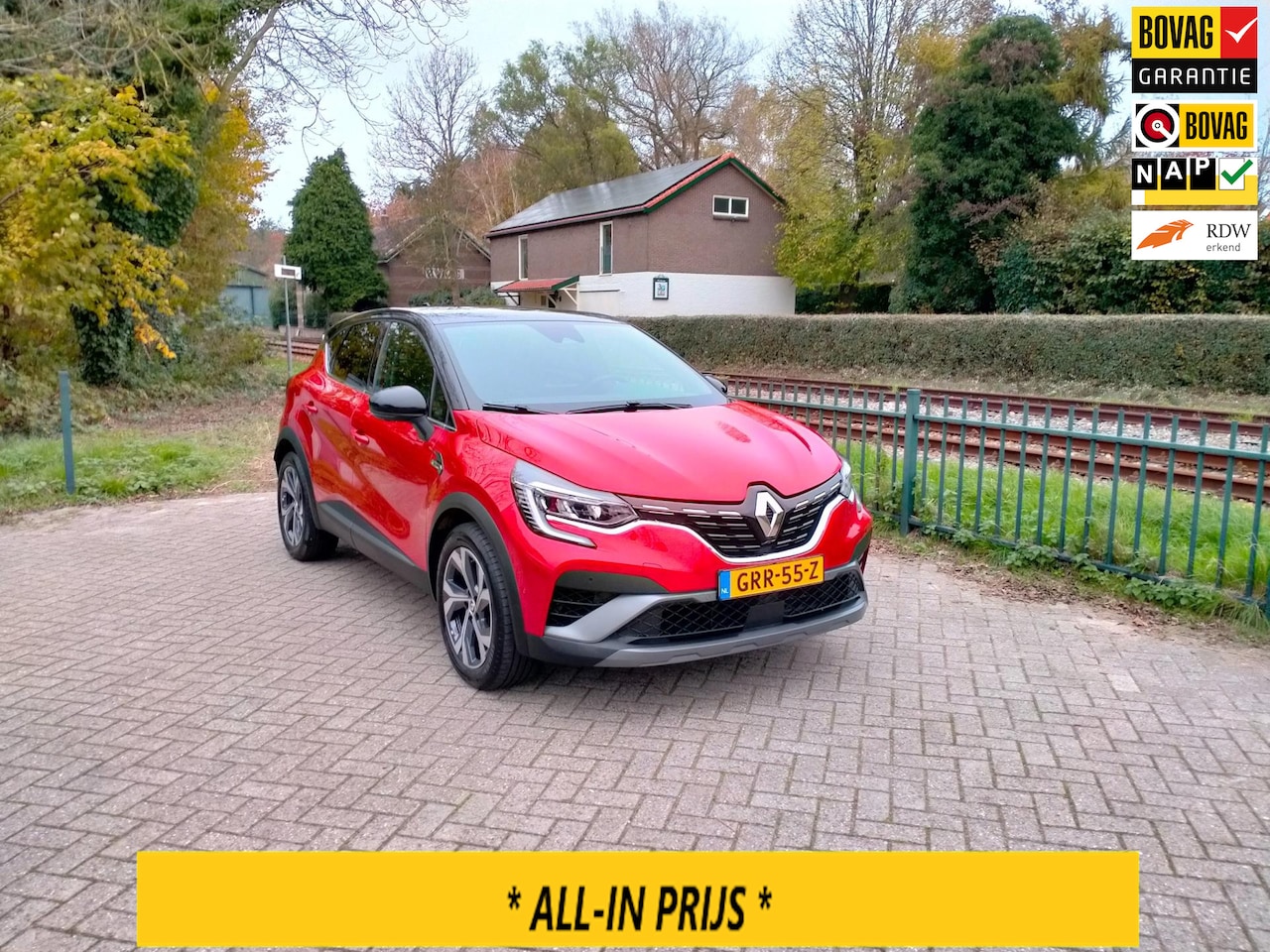 Renault Captur - 1.3 TCe 140 R.S. Line luxe AUTOMAAT mild hybride panoramadak ALLINPRIJS - AutoWereld.nl