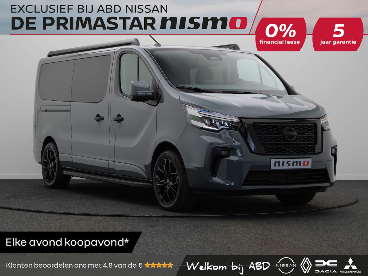 Nissan Primastar - 2.0 dCi 170pk DCT L2H1 Nismo+ dubbel cabine | 0% Financial lease | 5 jaar fabrieksgarantie - AutoWereld.nl