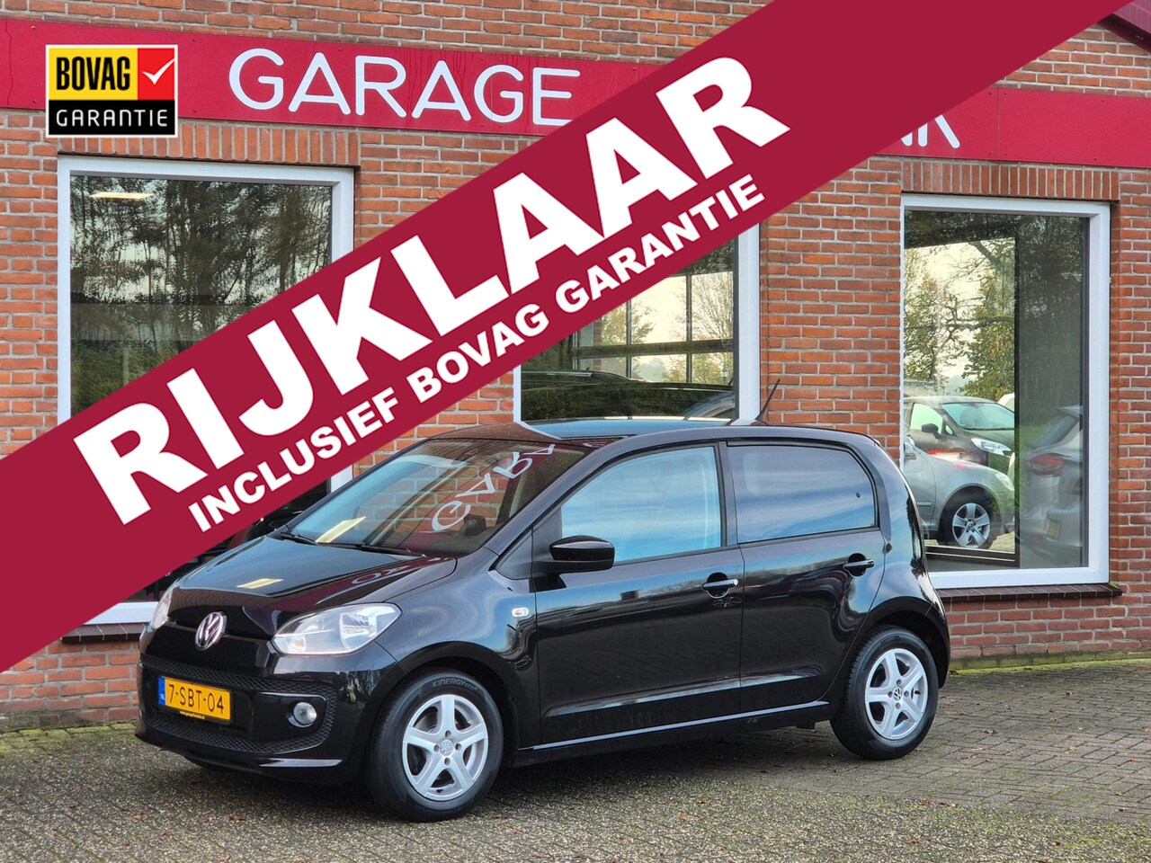 Volkswagen Up! - 1.0 high up! BlueMotion 60PK 5drs airco, cruise, navi, pdc, lmv RIJKLAAR - AutoWereld.nl