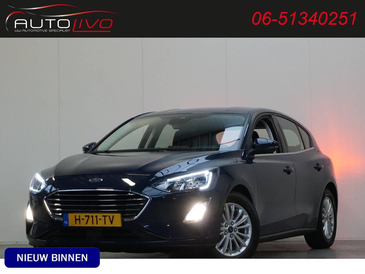 Ford Focus - 1.0 EcoBoost Titanium Business NAVI APPLE CLIMA ST. VERW PDC CRUISE etc. - AutoWereld.nl