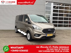 Ford Transit Custom - 2.0 TDCI 130 pk Aut. L2 Limited DC Dubbel Cabine 2x Schuifdeur/ Stoelverw./ CarPlay/ Navi/