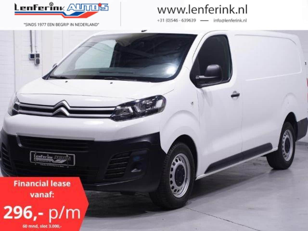 Citroën Jumpy - 2.0 HDI 122 pk L3 XL Navi, va 296,- p/mnd Airco, Cruise Control, Laadruimte Pakket, 3-Zits - AutoWereld.nl