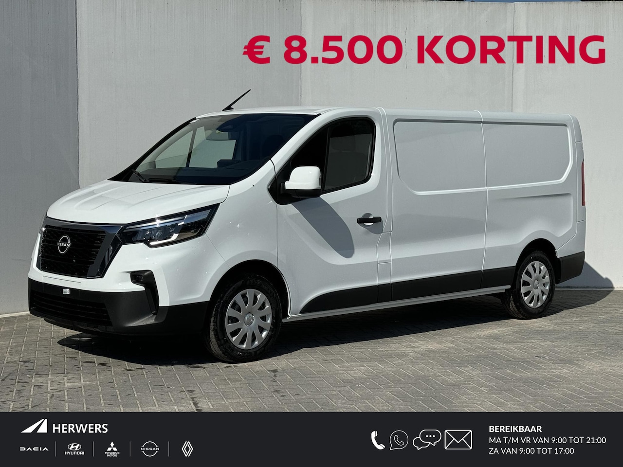 Nissan Primastar - 2.0 dCi L2H1 N-Connecta 130PK / € 8.500,- KORTING / Passagiersstoel ipv bank! / Trekhaak! - AutoWereld.nl