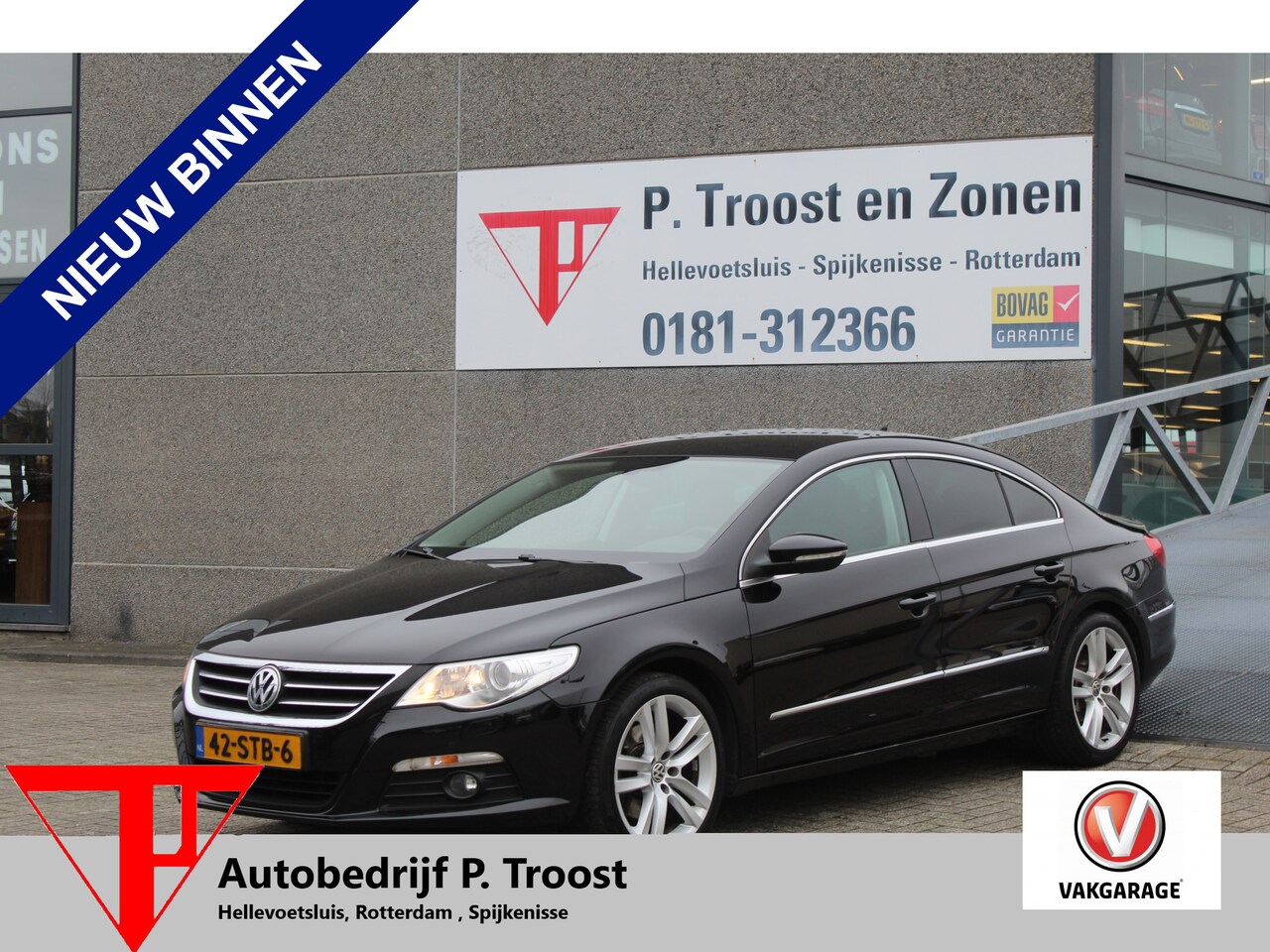 Volkswagen Passat CC - 1.8 TSI 5p. Origineel NL/Navigatie/Bluetooth/Parkeer Sensoren Voor+Achter/Automatische Ver - AutoWereld.nl