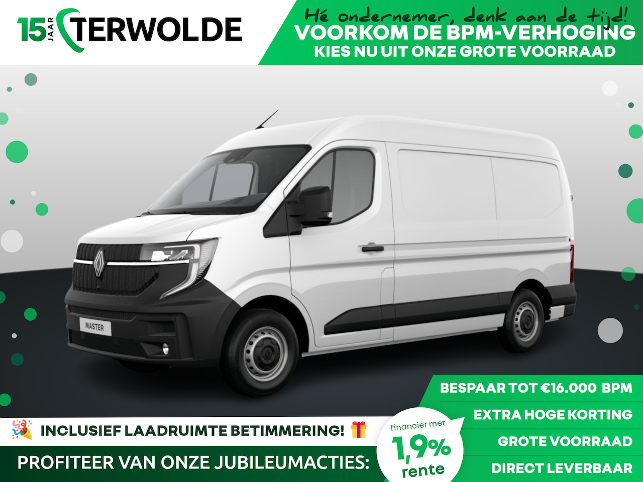 Renault Master - Gesloten Bestel L2H2 T35 dCi 130 6MT Advance | Achteruitrijcamera | C-Shape LED dagrijverl - AutoWereld.nl