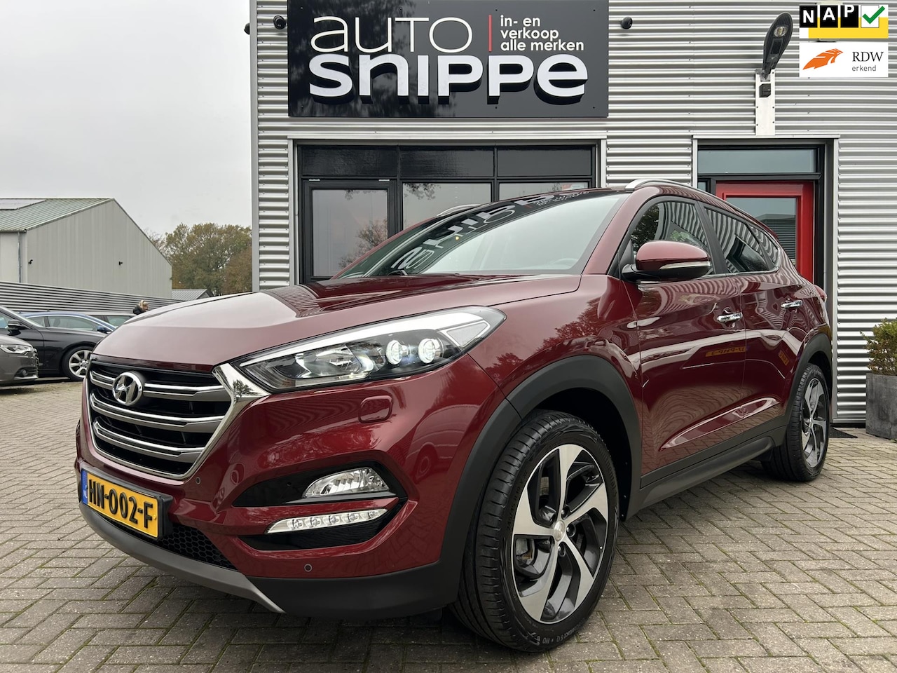 Hyundai Tucson - 1.6 T-GDi Premium 177 PK -TREKHAAK-1900 KG TREKGEWICHT-VOLLEDER-STOELVERWARMING + KOELING- - AutoWereld.nl