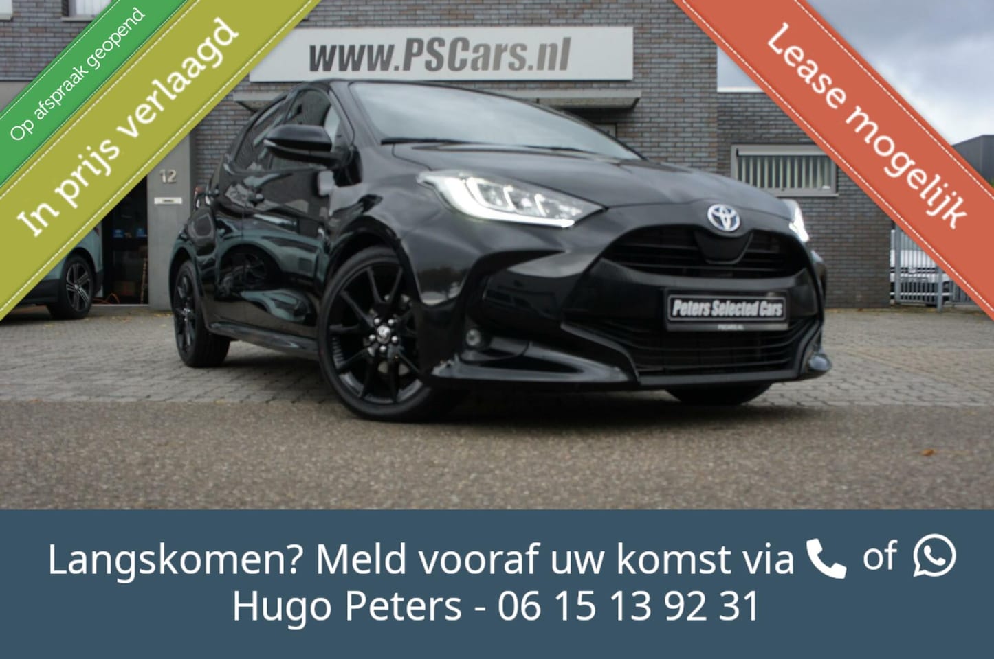 Toyota Yaris - 1.5 Hybrid Black Sport Camera|LED|Navi|Panorama - AutoWereld.nl