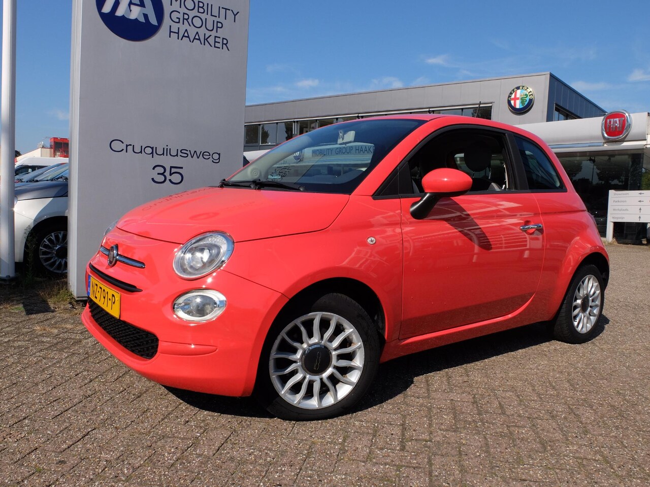 Fiat 500 - 1.0 TwinAir Pop Rosso Corallo Uniek Airco Elek. Ramen - AutoWereld.nl