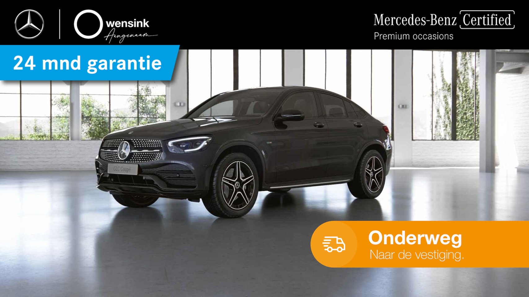 Mercedes-Benz GLC-klasse Coupé - 300e 4MATIC Business Solution AMG | Schuifdak | Sfeerverlichting | Night | Multibeam | - AutoWereld.nl