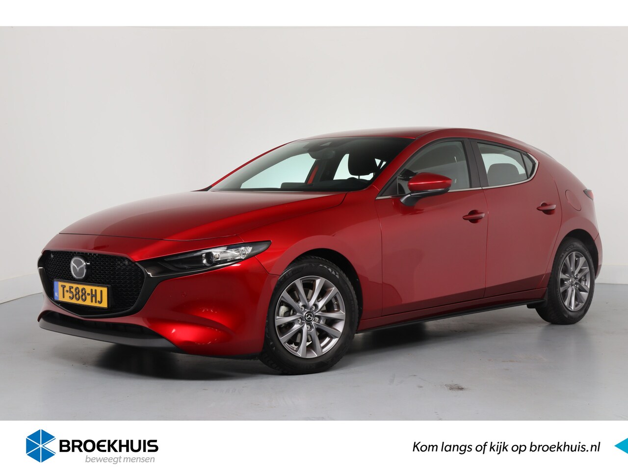 Mazda 3 - 2.0 e-SkyActiv-G M Hybrid 122 Comfort | Led | Adaptive Cruise | Stoel-/Stuurverwarming | K - AutoWereld.nl