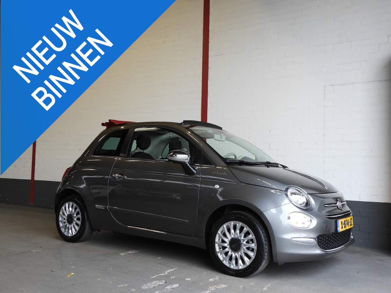 Fiat 500 C - 1.0 Cabrio Hybrid Dolcevita NAVI/AIRCO/CRUISE/PDC/LMV! - AutoWereld.nl