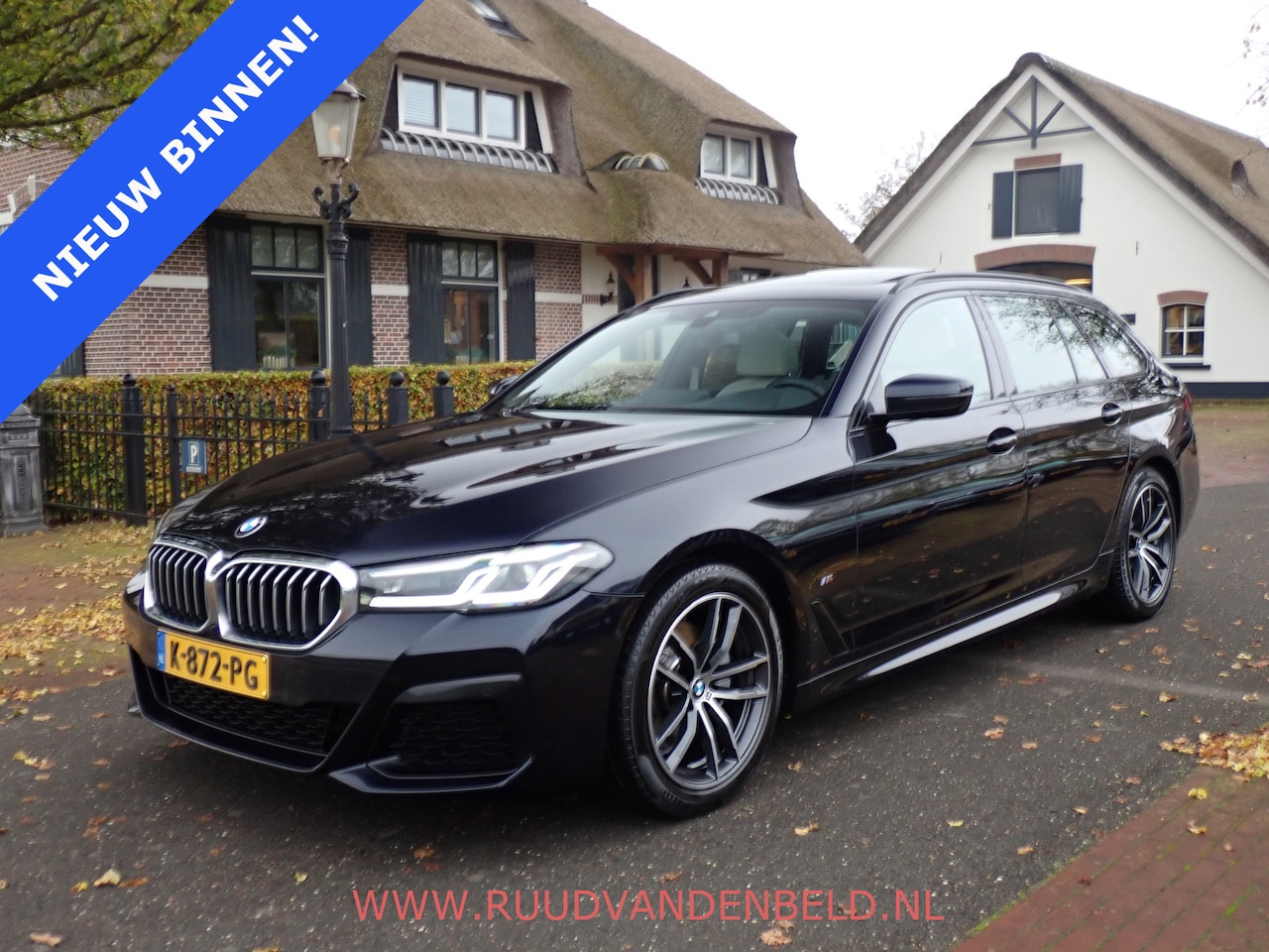 BMW 5-serie Touring - 520i LCI M-PAKKET SHADOWLINE PANODAK/COMFORTLEER/TREKHAAK - AutoWereld.nl