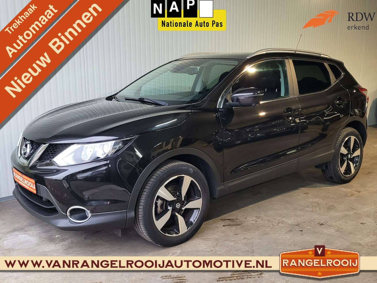 Nissan Qashqai - 1.2 Connect Edition Aut., keyless, pano, clima, cruise, 360 camera, trekhaak - AutoWereld.nl