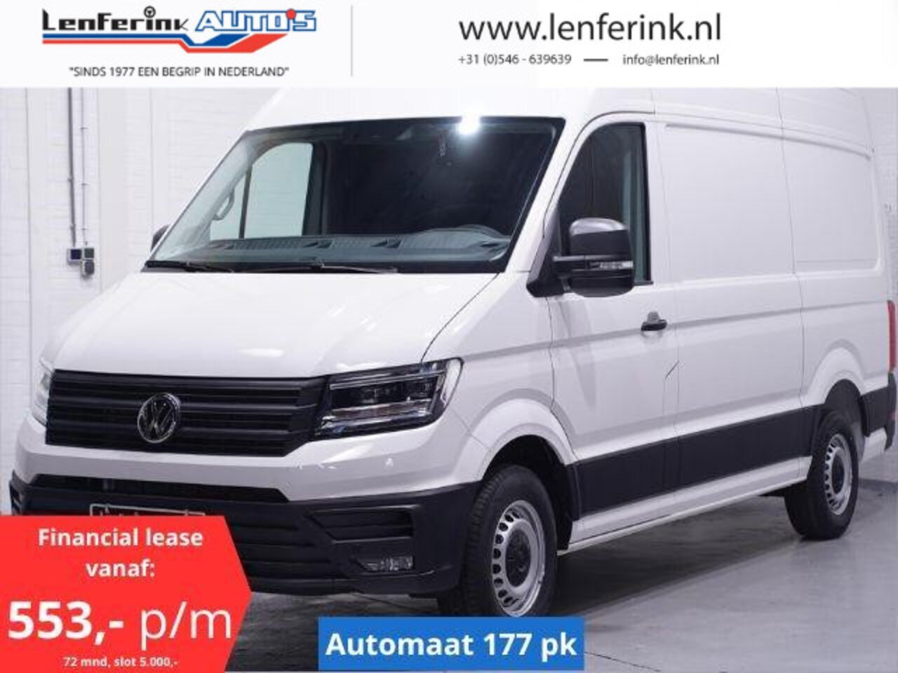 Volkswagen Crafter - 35 2.0 TDI 177 pk L3H3 Aut. va 553,- p/mnd Navi Camera, Lane Assist, LED Koplampen, PDC V+ - AutoWereld.nl