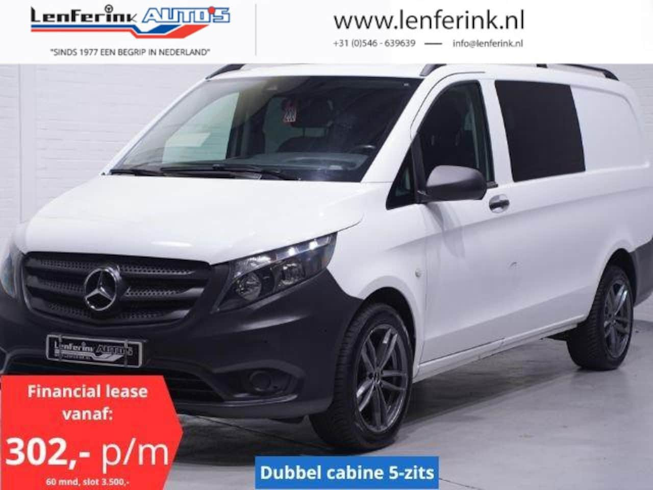 Mercedes-Benz Vito - 116 CDI 163 pk Dubbel Cabine Automaat Lang Navi, Dode Hoek & Lane Assist, Camera Cruise Co - AutoWereld.nl