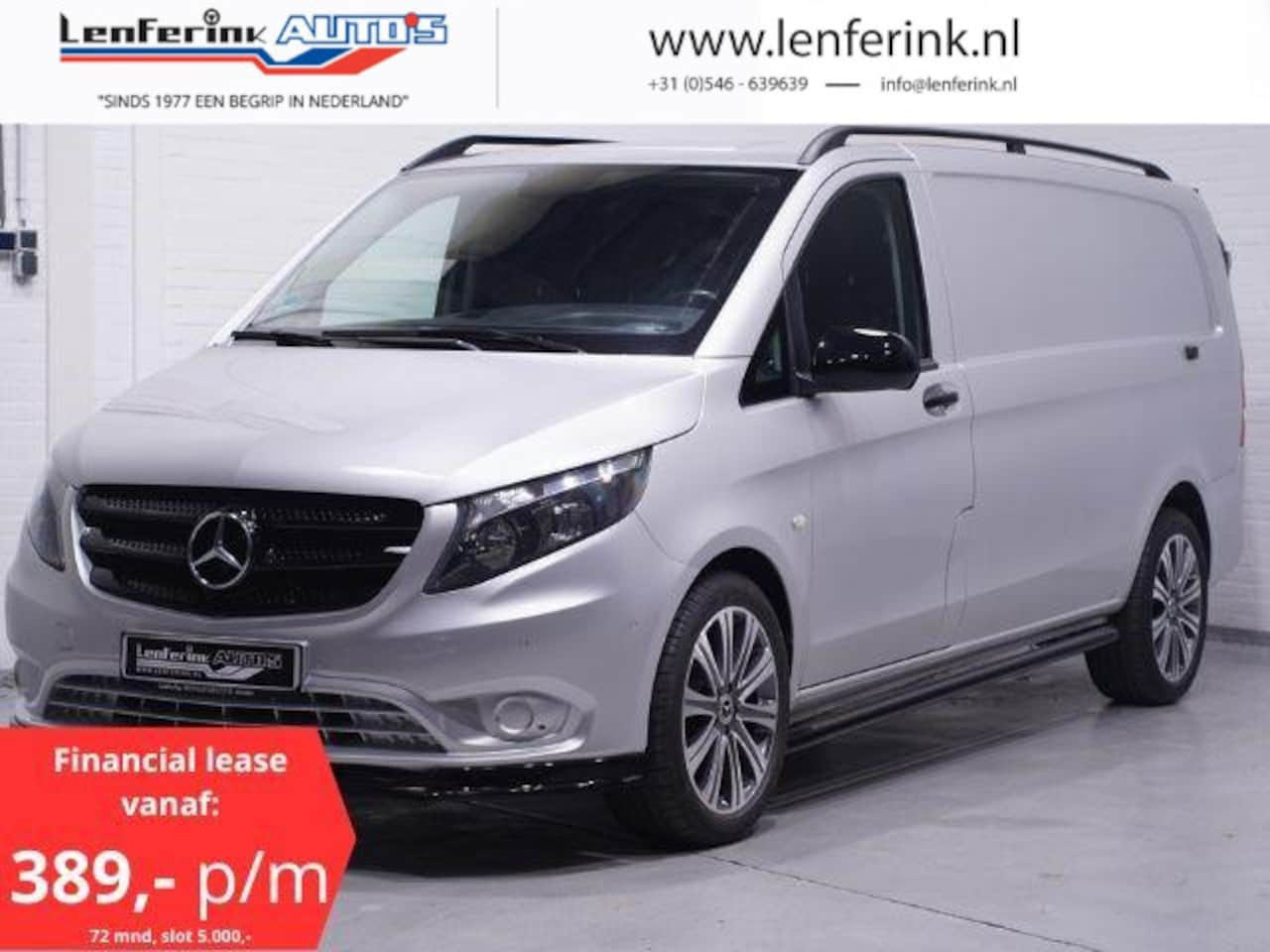 Mercedes-Benz Vito - 116 CDI 163 pk Aut. Silver&Black Edition Navi 19" AMG wielen, Spoilers V+A, Camera, 3-Zits - AutoWereld.nl