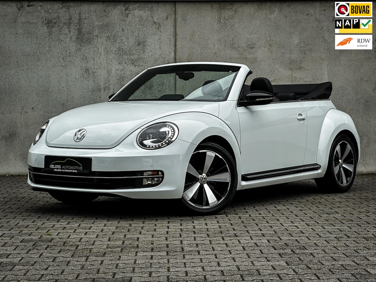 Volkswagen Beetle Cabriolet - 1.4 TSI Exclusive Sport | Navi | Clima | Cruise | Leder | LED | Stoelverw. | 1 Eigenaar | - AutoWereld.nl