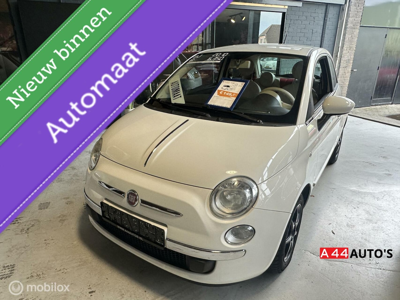 Fiat 500 - 1.2 * AUTOMAAT * NL AUTO *NAP✅*HALF LEDER INTERIEUR - AutoWereld.nl