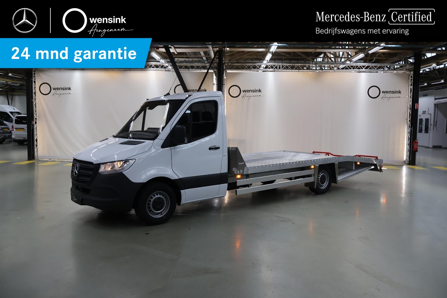 Mercedes-Benz Sprinter - 315 CDI | L3 | Aut. | Oprijwagen | Airco | Trekhaak | 3-zits | Autotransporter | 335 KM | - AutoWereld.nl