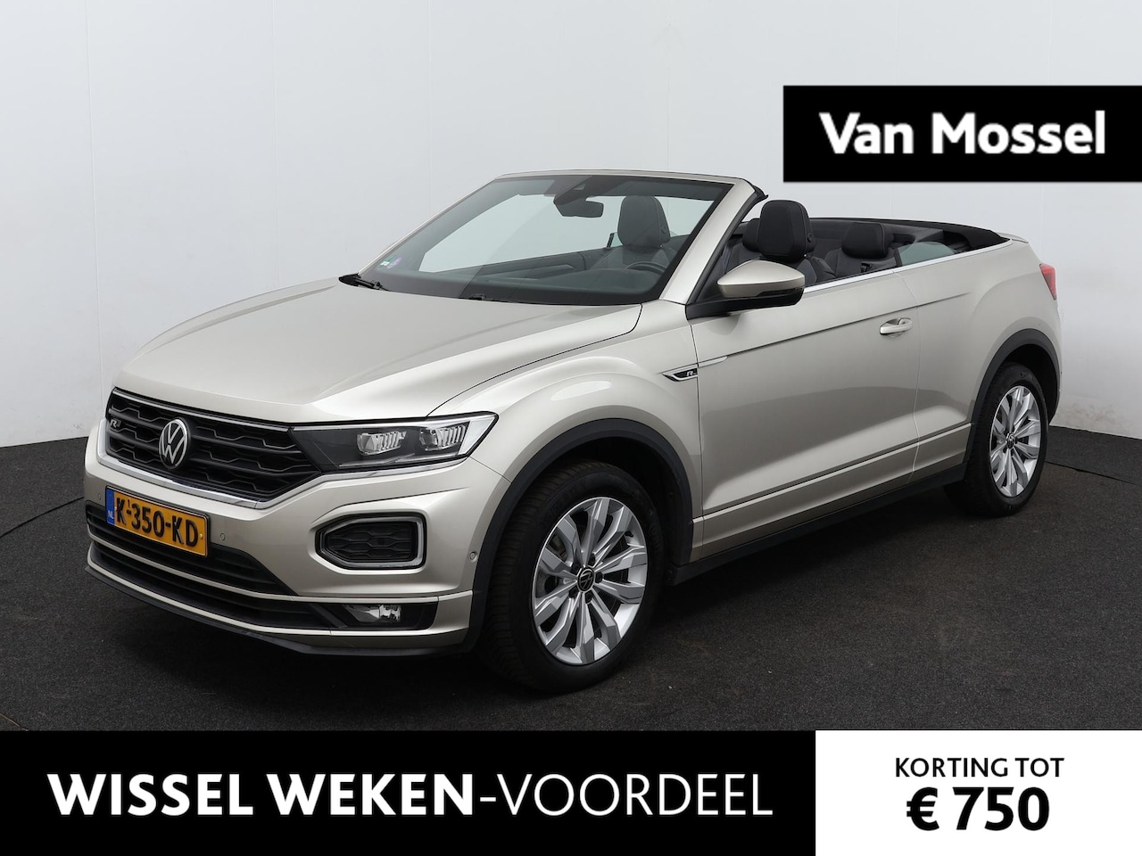 Volkswagen T-Roc Cabrio - 1.5 TSI R-Line | Automaat | Navigatie | Achteruitrijcamera | Stoelverwarming - AutoWereld.nl