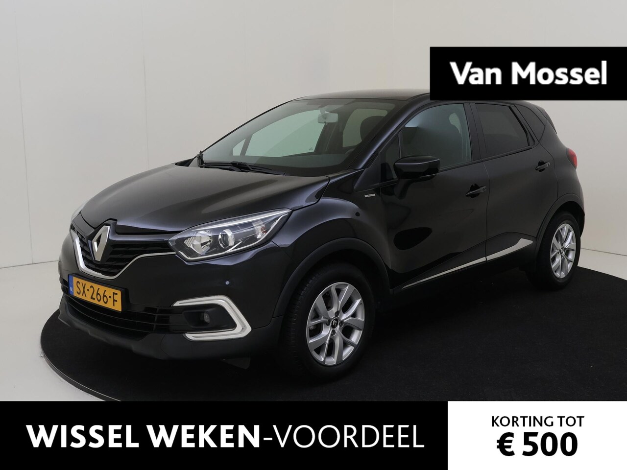 Renault Captur - 0.9 TCe Limited | Navigatie | Parkeersensoren achter | Airco | Bluetooth | Lichtmetalen ve - AutoWereld.nl