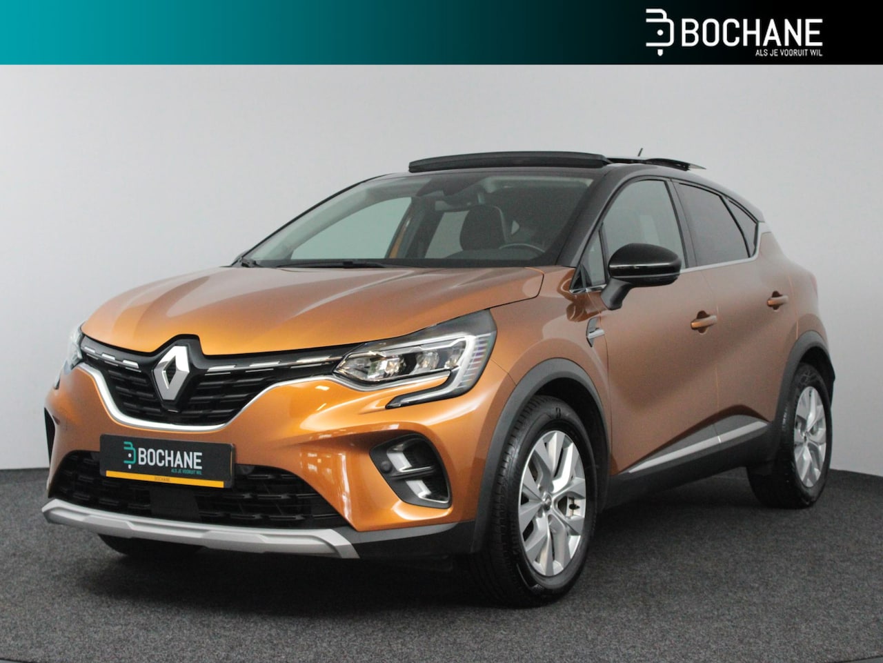 Renault Captur - 1.3 TCe 140 EDC Intens | Schuifdak | Cruise Control Adaptief | Navigatie | Achteruitrijcam - AutoWereld.nl