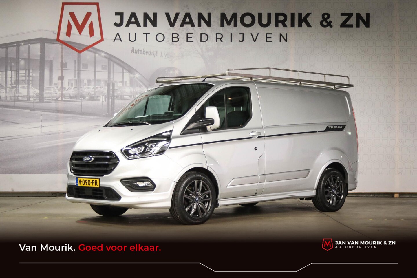 Ford Transit Custom - 290 2.0 TDCI L1H1 Sport | DAKDRAGER | HALF LEDER | AIRCO | CRUISE | BLIS | NAVI | DAB | AP - AutoWereld.nl