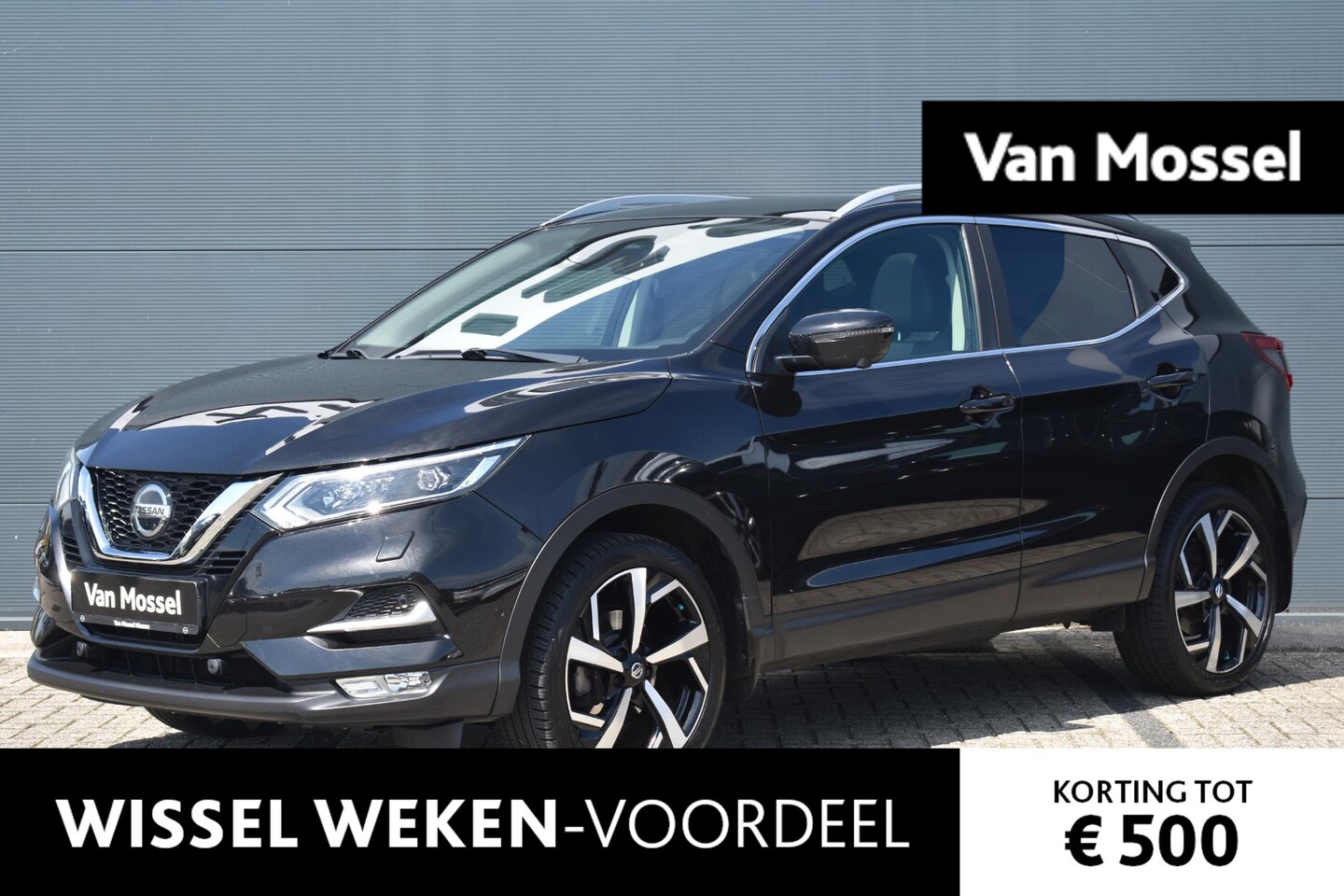 Nissan Qashqai - 1.2 Tekna 115pk | Navigatie | Half Leder | Panoramadak | Climate Control | 360 Camera | St - AutoWereld.nl