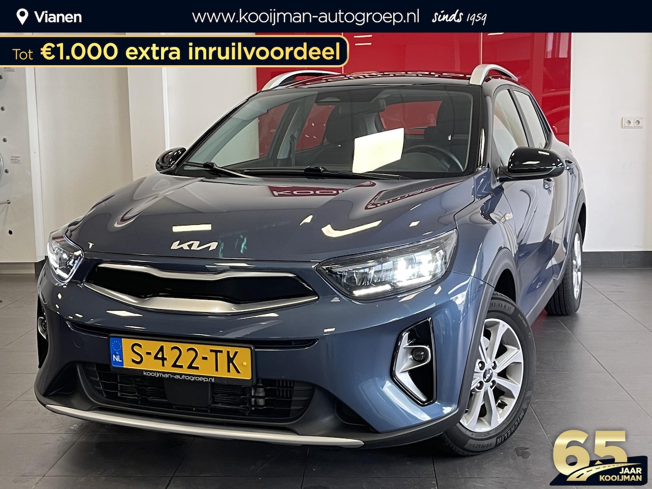 Kia Stonic - 1.0 T-GDi MHEV DynamicLine CruiseControl, Airco, Bluetooth, 6 versnellingen, LED verlichti - AutoWereld.nl