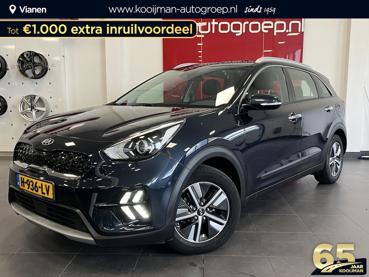 Kia Niro - 1.6 GDi Hybrid DynamicLine Adaptieve Cruise Control, Klimaat Controle, Achteruitrij Camera - AutoWereld.nl