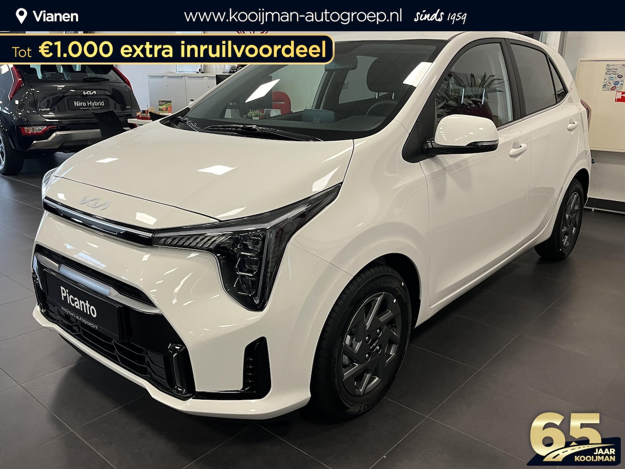 Kia Picanto - 1.0 DPI DynamicPlusLine NIEUWE AUTO, DIRECT LEVERBAAR, Cruise Control, Lichtmetalen Velgen - AutoWereld.nl