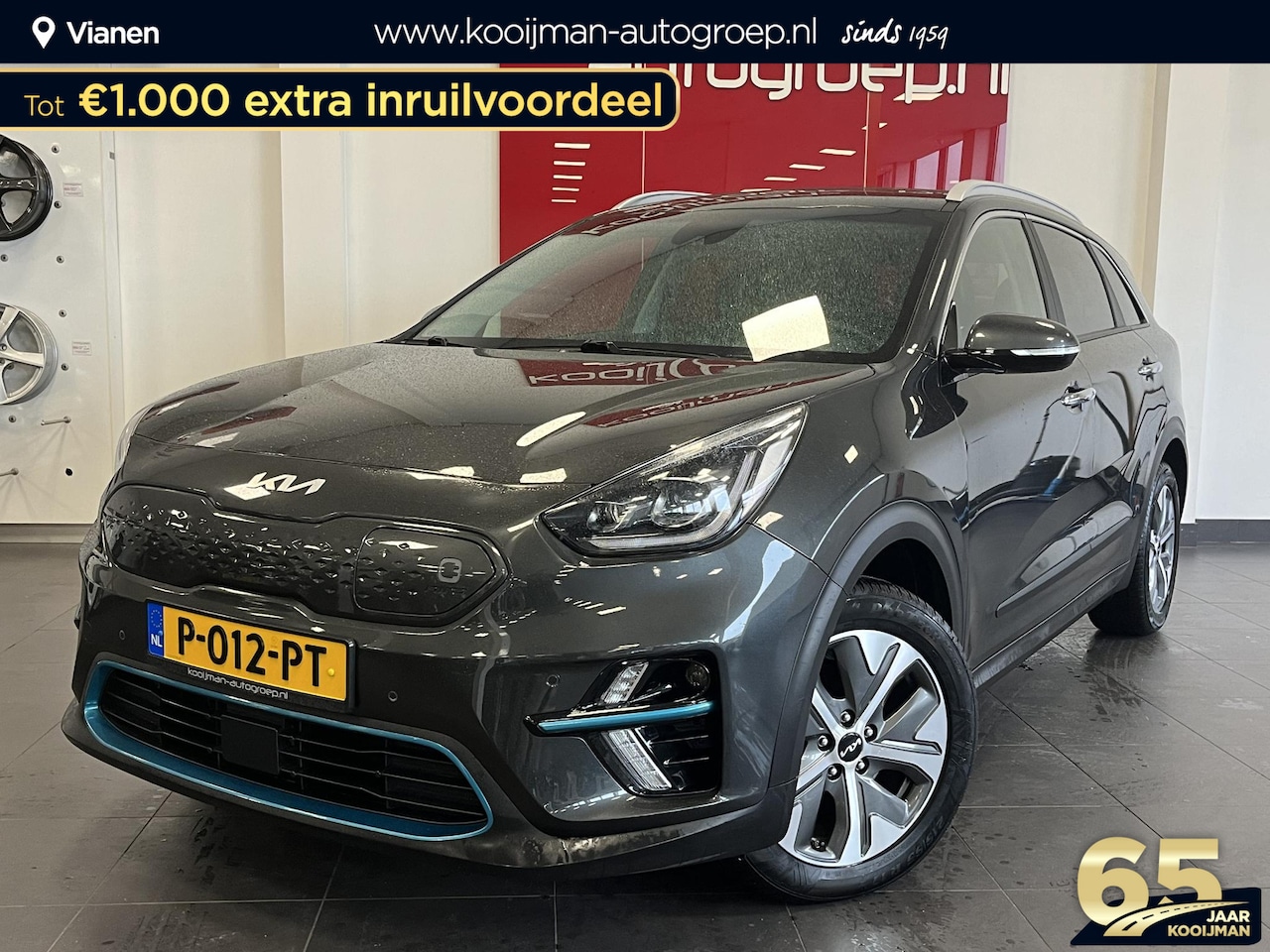 Kia e-Niro - DynamicPlusLine 64 kWh Adaptieve CruiseControl, Schuifdak, Stoel en Stuurverwarming, Clima - AutoWereld.nl