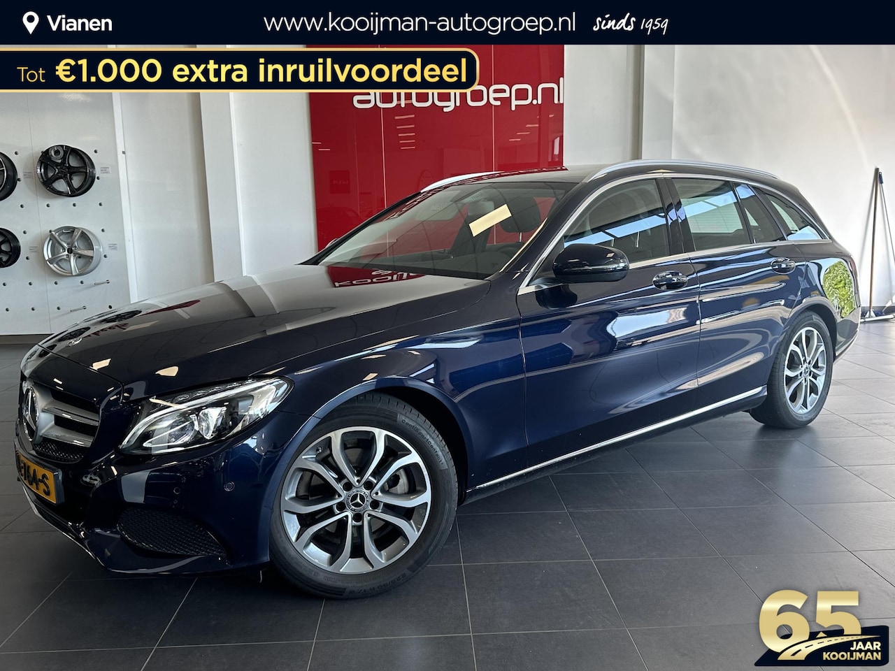 Mercedes-Benz C-klasse Estate - 180 Premium Plus Trekhaak, elektrische verstelbare stoelen, Climate Control, Bluetooth, - AutoWereld.nl