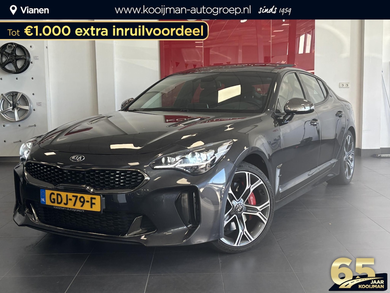 Kia Stinger - 3.3 V6 T-GDI AWD GT BOMVOL! Panorama schuif/kantel dak, Harman Kardon premium, 360" camera - AutoWereld.nl