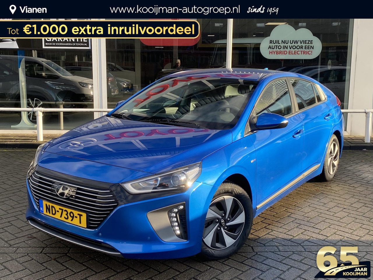 Hyundai IONIQ - 1.6 GDi Comfort Hybrid Automaat, Navigatie, Achteruitrijcamera, Adaptive cruise control, C - AutoWereld.nl