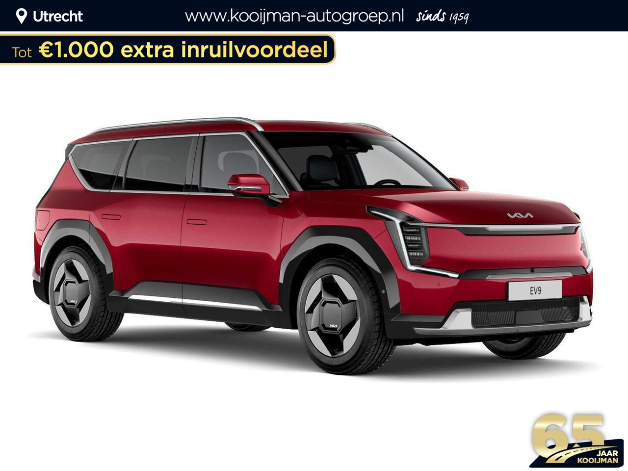 Kia EV9 - Air 99.8 kWh ACTIE! Kooijman 65 Jaar Jubileum: 3500,- Voordeel op de EV9 AIR - AutoWereld.nl