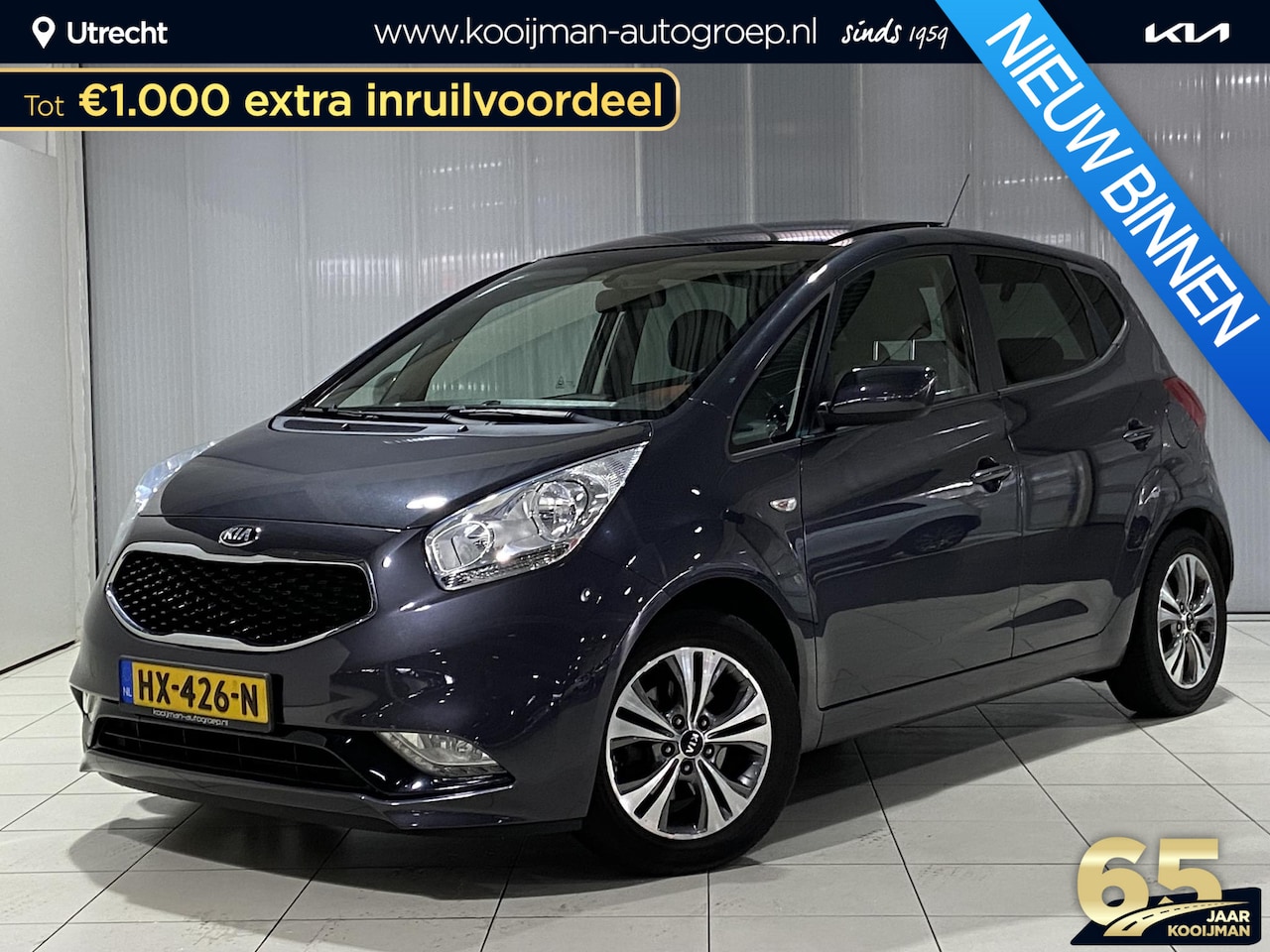 Kia Venga - 1.4 CVVT DynamicPLusLine | Panoramisch schuifdak | Trekhaak | Navigatie | Zeer complete au - AutoWereld.nl