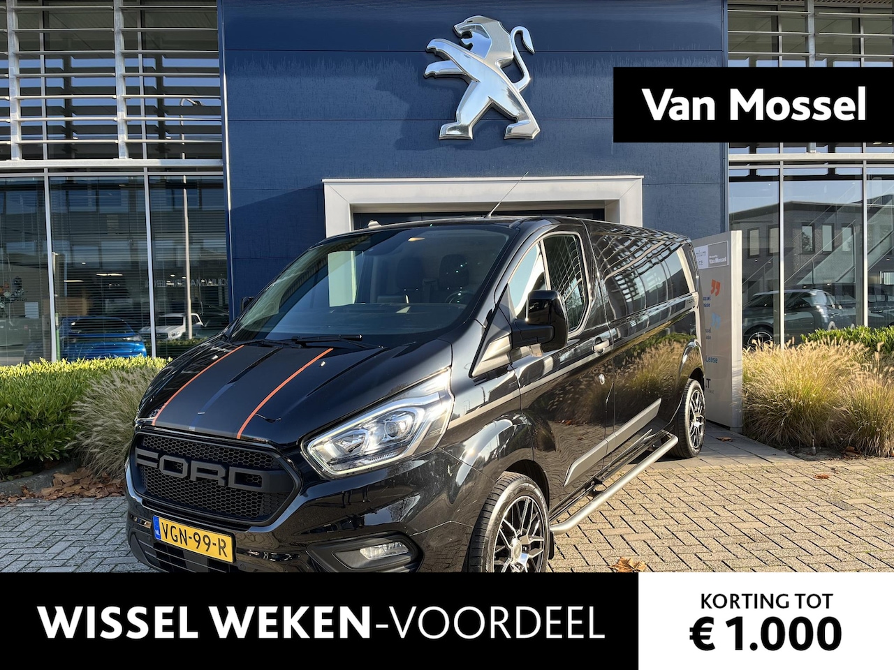 Ford Transit Custom - Automaat sport 320 2.0 TDCI L2H2 3 zits l Carplay l Camera l Dikke neus l Lengte 2 - AutoWereld.nl